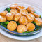 Braised Egg Tofu W/ Pea Leaves Hóng Shāo Yù Zi Dòu Miáo