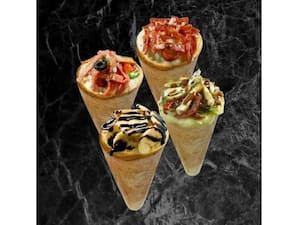 Pizza Cone Milho E Bacon