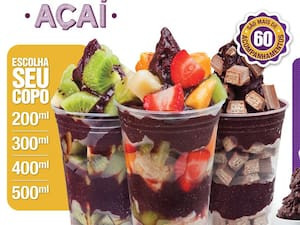 Açai Do Seu Jeito Com Recheio Gratis