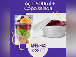 Combo Açaí Copo Salada De Frutas