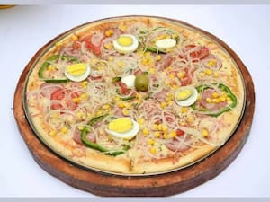 Pizza Portuguesa Tamanho G 8 Fatias Guarana Antártica De 1L