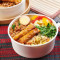 xiā juǎn dǎ pāo zhū shuāng pīn fàn Deep-Fried Shrimp Roll and Stir-Fried Basil Pork Rice