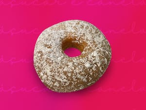 Donut De Açúcar Com Canela