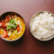 Aromatic Curry Of Sweet Potato, Cherry Tomato And Cucumber Relish Served With Jasmine Rice (Veg)