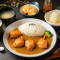 Kā Lī Táng Yáng Jī Kuài Fàn Dìng Shí Chicken Karaage Rice With Curry Set Meal
