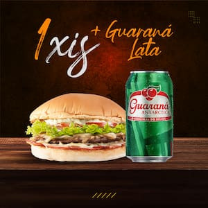 Xis Salada+ Refri Lata 350Ml Guaraná