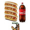 Combo Família (4 Ki Dog's Simples Coca-Cola 3l)