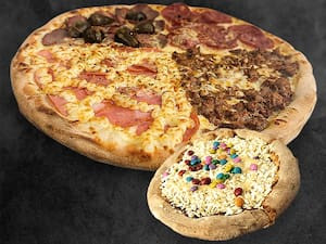 Pizza Gigante Broto De Chocolate Branco