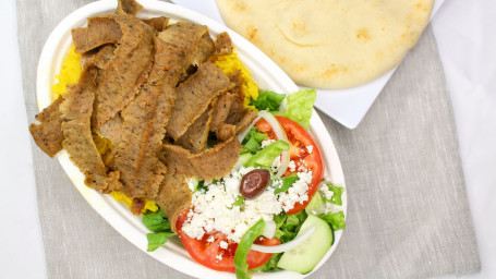 1. Gyros Plate With Hummus