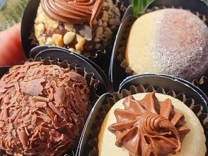 Caixinha Da Felicidade (Com 4 Brigadeiros Gourmets)