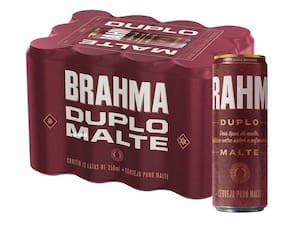 12 Un. Brahma Duplo Malte Latão 473Ml