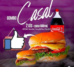 Combo Casal Coca Cola 600 Ml Grátis