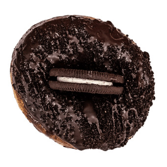 Donut Preto Creme Oreo