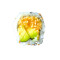 Maki mit Avocado und Erdnuss