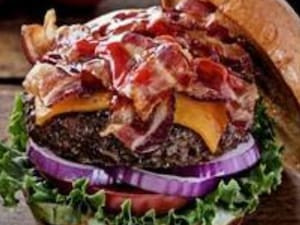 Ultimate Bacon Burger ! Lamb Cordeiro
