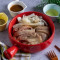 yóu jī tuǐ dà fèn jí cuì sǔn Large Soy Sauce Chicken Drumstick with Crispy Bamboo Shoot