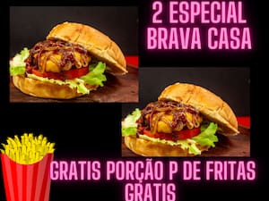 Combo 2 Especial Burguer Da Casa (Ganha Fritas Grátis)