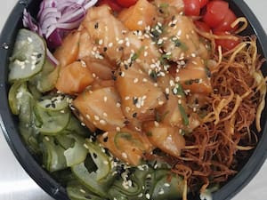 Poke Salmão Teriyaki