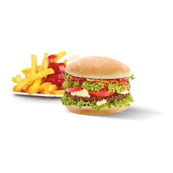 Oldschool Burger Com Max Fries Para Livre