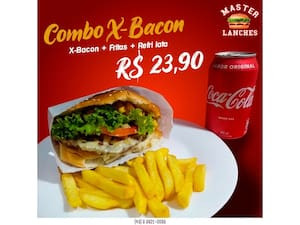 Combo X Bacon Fritas Coca 310Ml