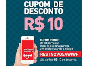 Use O Código Restnovo5Awiwf No Final Da Compra Na Aba Cupons Para Ativar