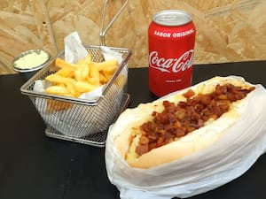 Combo Solteiro Hot Dog Bacon Refrigerante Lata Batata Frita