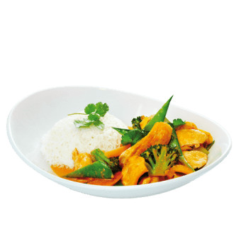Vermelho Tailandês Curry Chicken