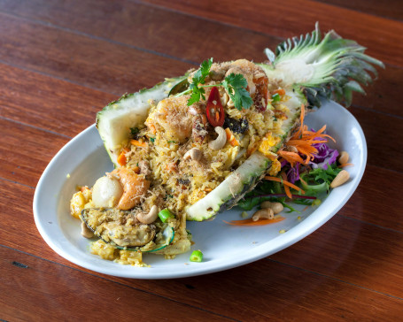 Pineapple Fried Rice With Seafood (Gf)