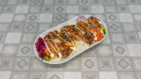 Chicken Grilled Kebab With Rice