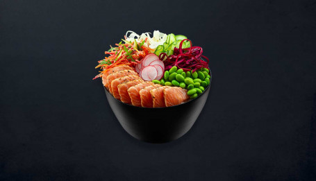 Salmon Aburi Poke Bowl