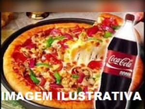 Pizza Grande 40Cm 12 Fatias Coca 2L