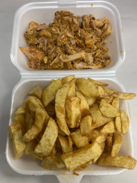 Medium Chicken Kebab Meat And Chips