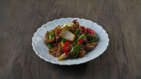 Stir Fried Pork Intestine With Chillie Peppers