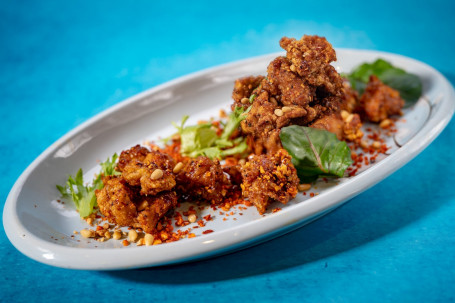 Crispy Fried Popcorn Chicken With Special Spices