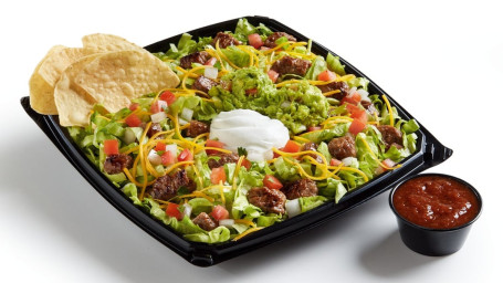 Salada De Taco Com Guacamole Fresco – Bife De Carne Asada