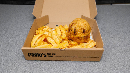 Savoury Mince Pattie And Chips