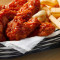 Bbq Chicken Wings W/Fries Basket