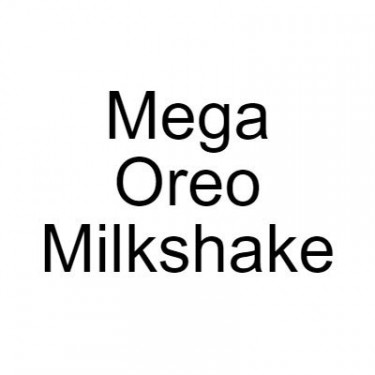 Mega Oreo Milkshake