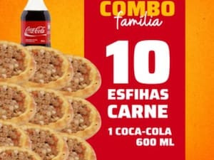 Promoção Nº1 (10 Esfihas De Carne 1 Coca 600Ml)