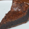 Baked Dark Chocolate Tart Slice