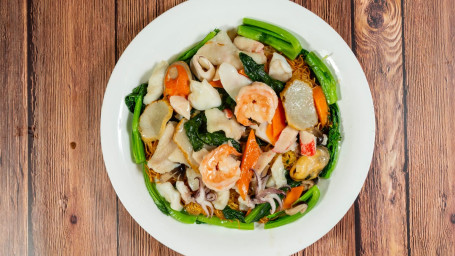 Seafood Pan Fried Noodle Hǎi Xiān Chǎo Miàn