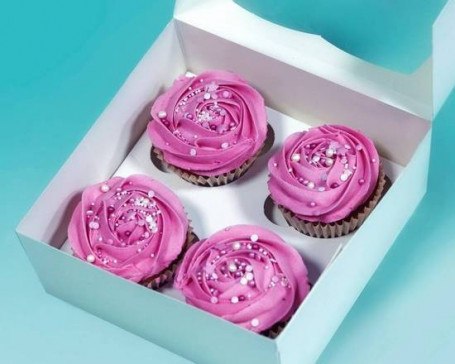 Box Of Pink Cupcakes