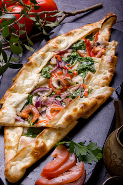 Vegetable And Cheese Pide