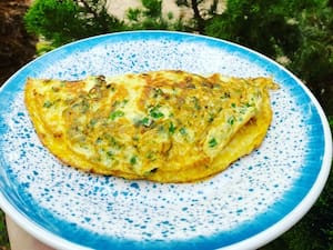 Omelete Presunto, Queijo E Tomate