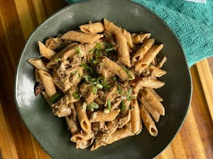 Penne Com Cogumelo E Cream Cheese