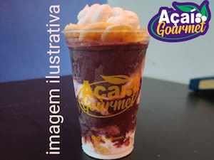 Copo De Açai Sabor Morango 300Ml