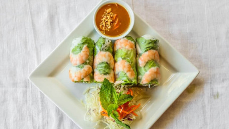 A3. Fresh Shrimp Pork Salad Rolls (2) Goi Cuén