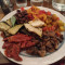 Large plate of grilled and candied vegetables