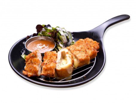 Cheesy Pork Cutlet With Bento (Rice And Side Dish)