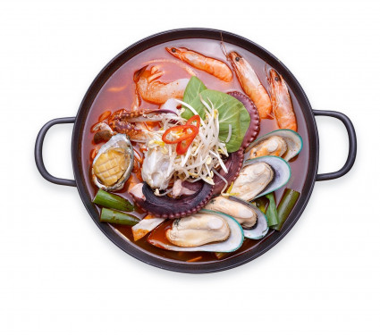 Spicy Seafood Noodle Hot Pot